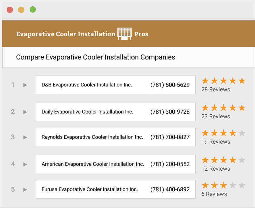 Evaporative Cooler Installation